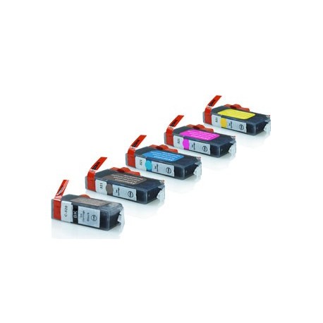 Pack de 10 COMPATIBLES CANON PGI5+CLI8 AVEC PUCE