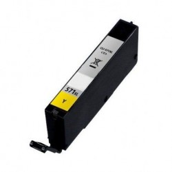 Lots de 4 Compatible Premium Canon CLI-571 YXL JAUNE