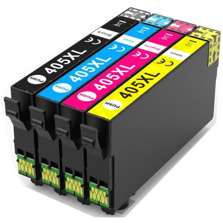 Pack de 10 cartouches d'encre compatibles avec les imprimantes Epson