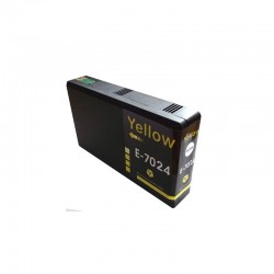 Lots de 4 COMPATIBLE Epson C13T70244010 / T7024 JAUNE